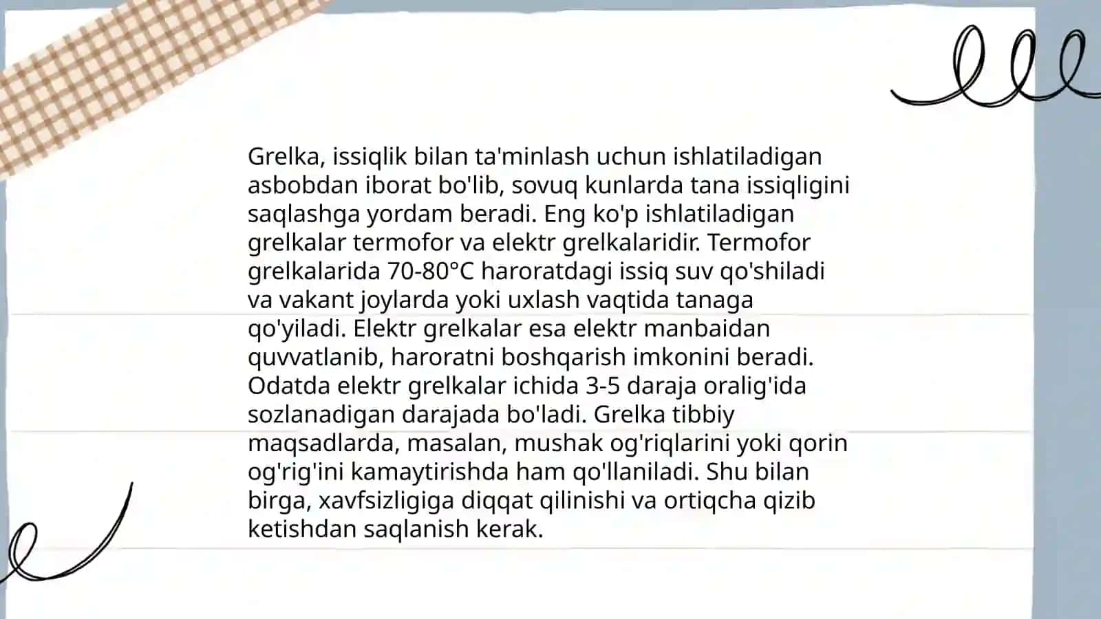 Gorchichnik kompress grelka muzli xaltacha qoʻyish 4