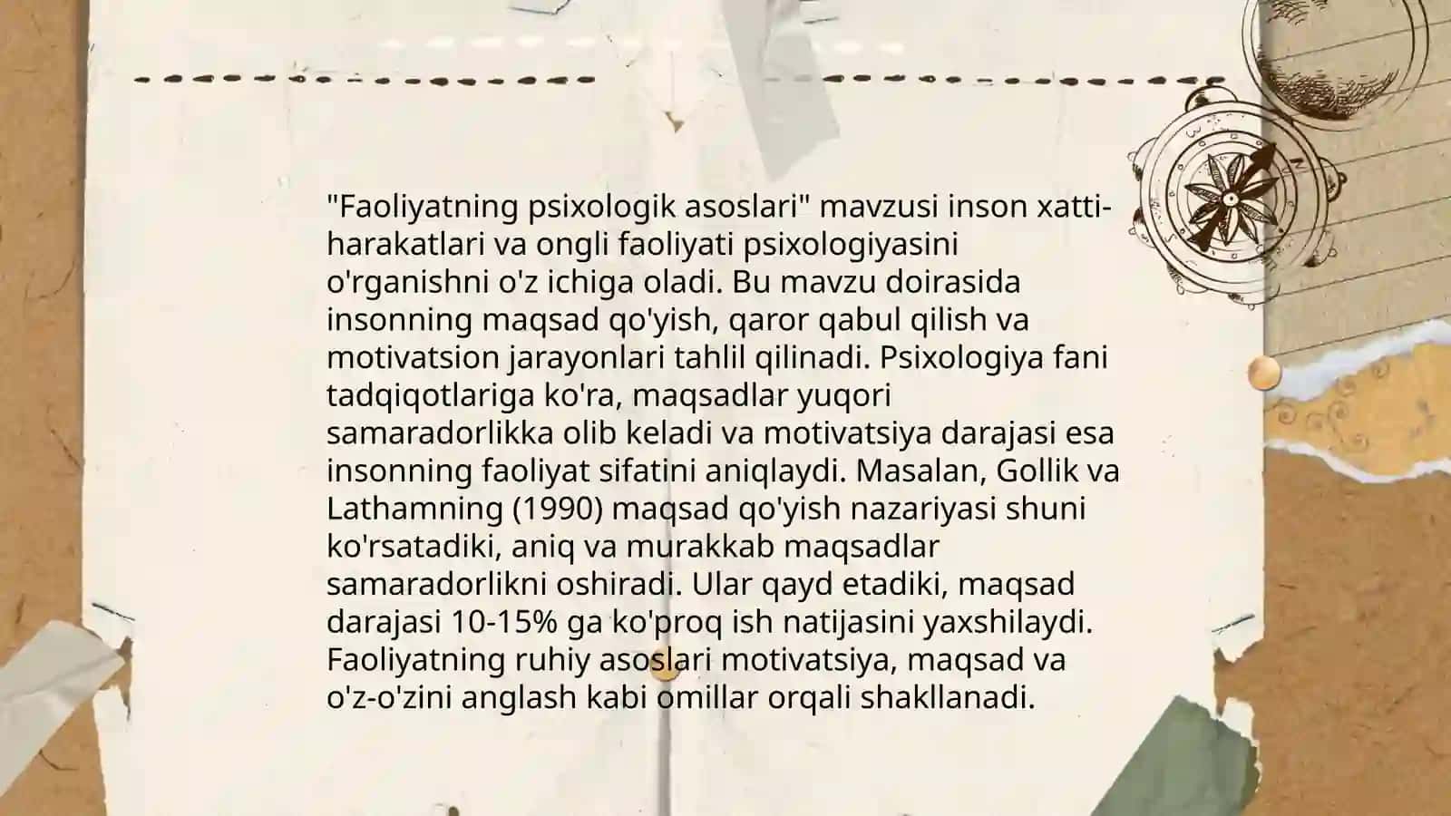Faoliyatning umumiy psixalagik tasnifi 4