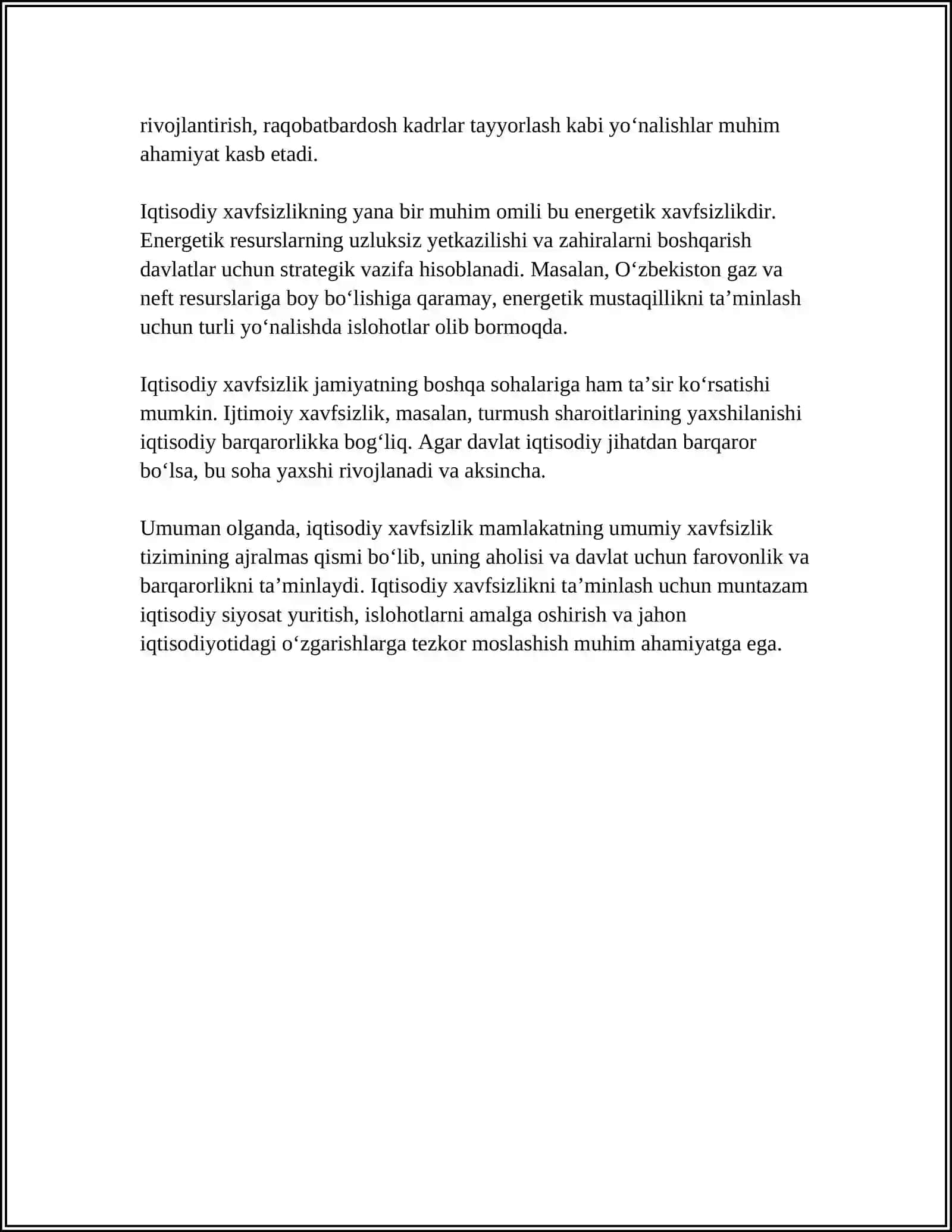 IQTISODIY XAVFSIZLIKNI TA'MINLASHDA REGIONAL VA GLOBAL TASHKILOTLARNING O'RNI 4