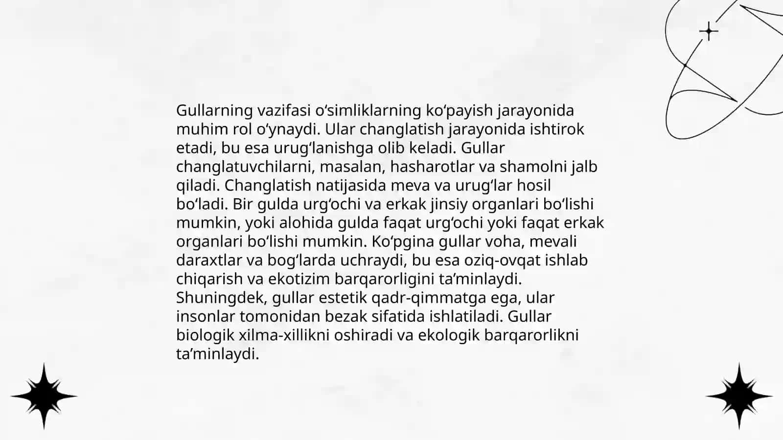 Gullar haqida 4