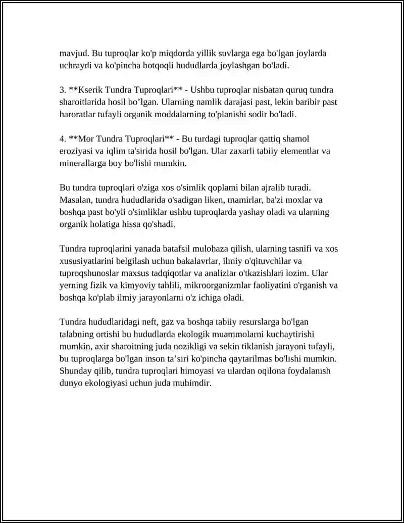 ARKTIKA VA SUBARKTIKA TUNDRA TUPROQLARI 4