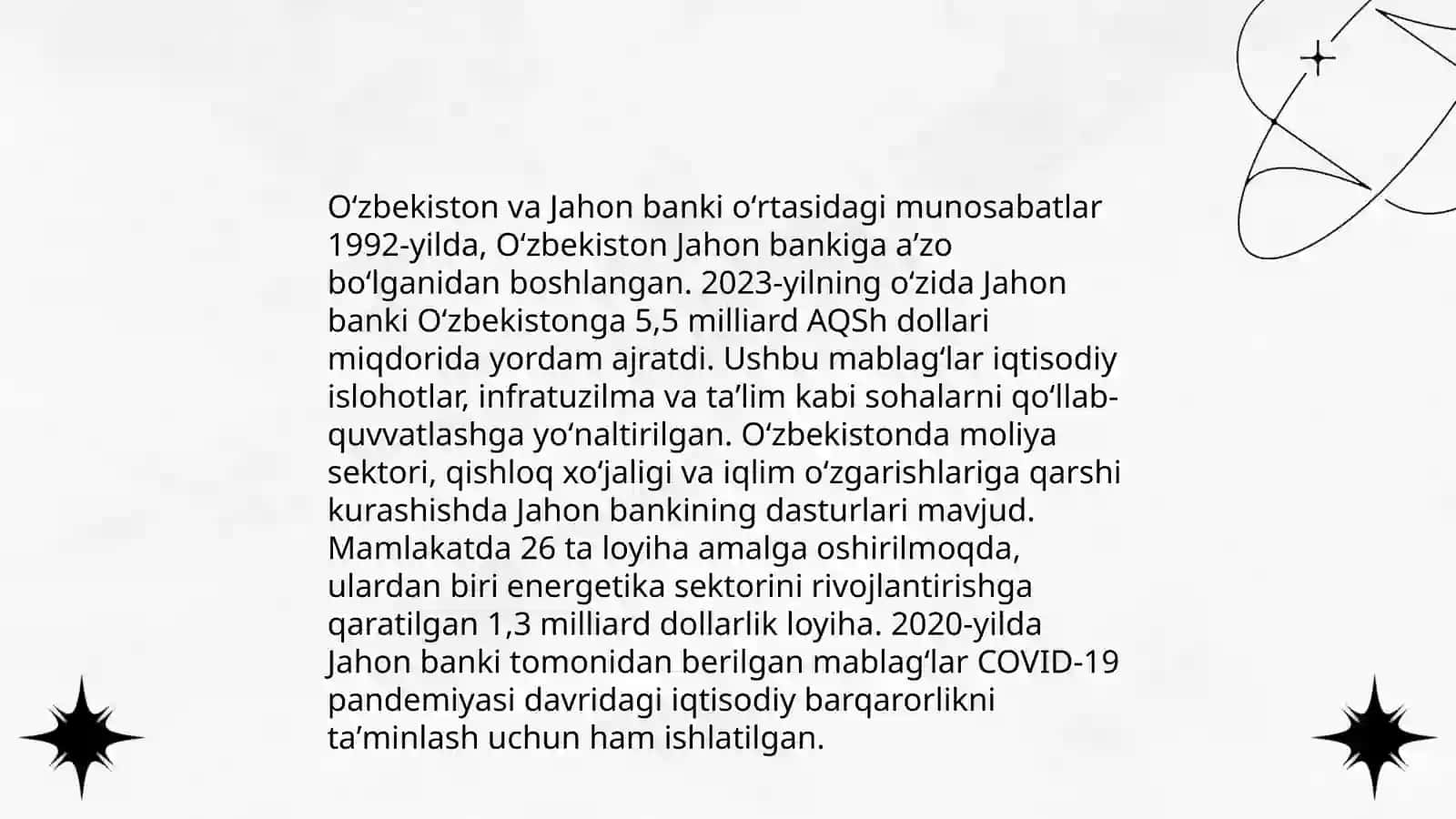 Oʻzbekiston va jahon hamjamiyati 4