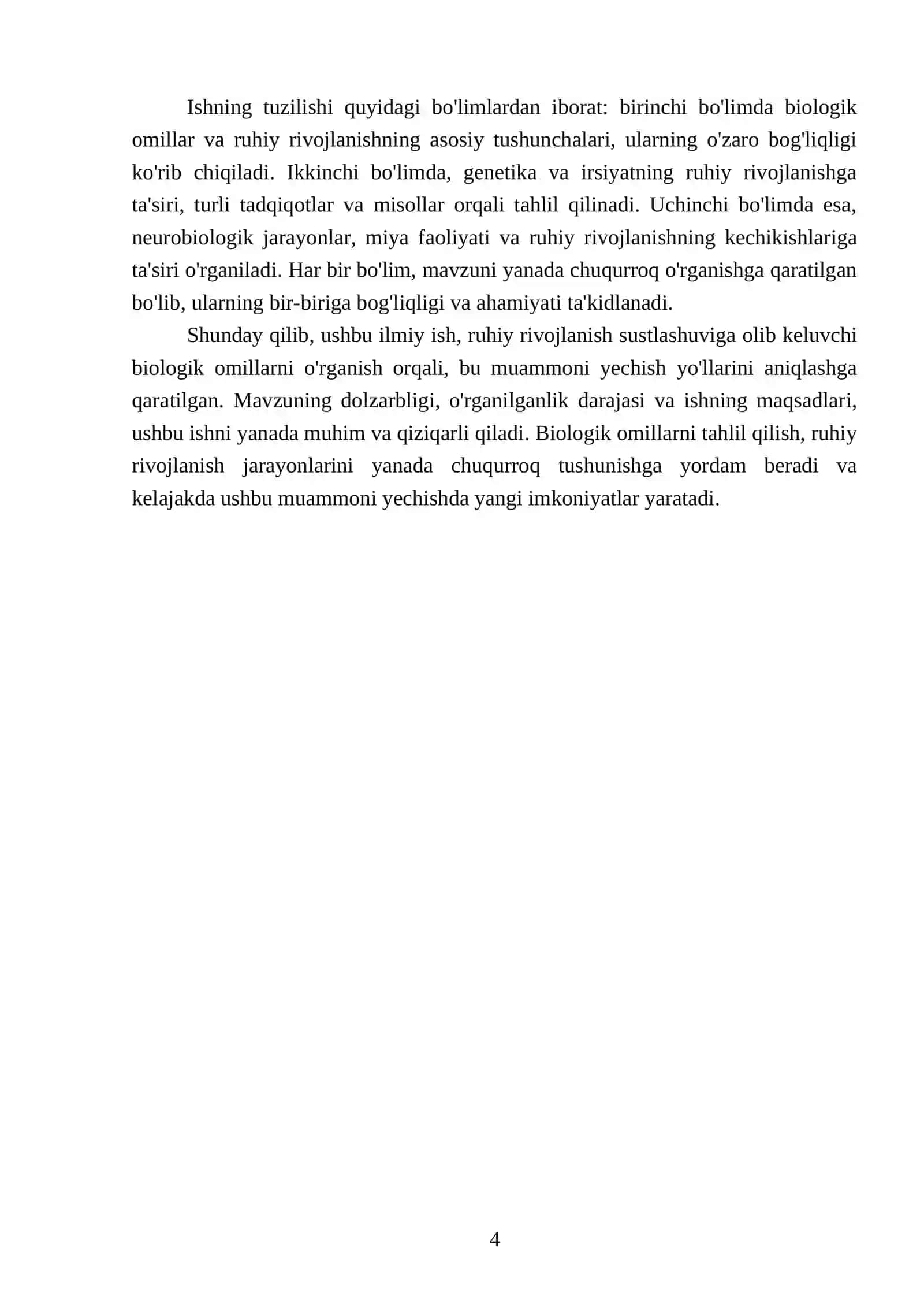 Ruhiy rivojlanish sustlashuviga olib keluvchi biologik omillar 4