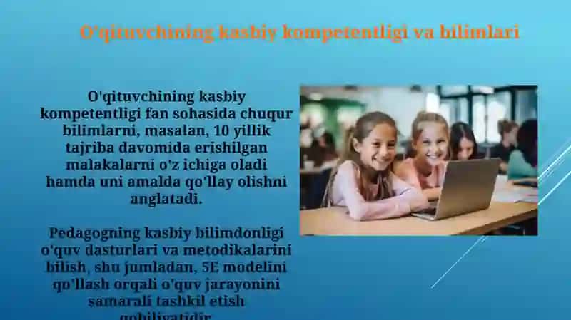 O'qituvchi pedagogik qobiliyatining asosiy sifatlari va yetakchi xususiyatlari 4