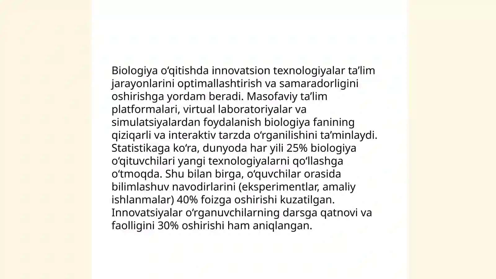 Biologiya o‘qitish metodikasi 4