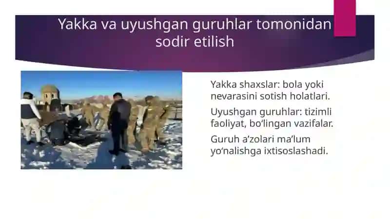 Odam Savdosi Jinoyatlarini Tergov qilish 4