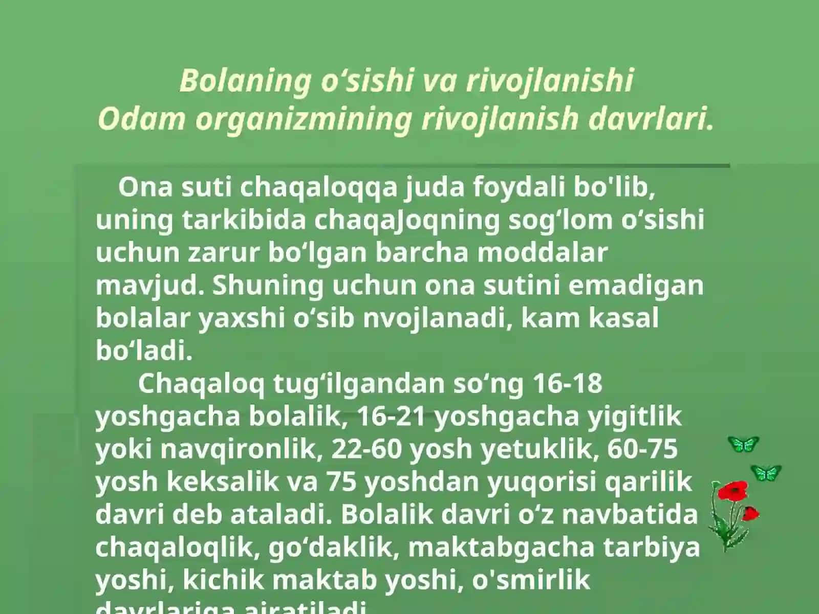 S.H.Sirojiddinov nomidagi respublika akademik litsey tabiiy fanlar kafedrasi biologiya fani o’qituvchisi Gulomova Guli va Radjabova Muyassarning dars ishlanmasi 4