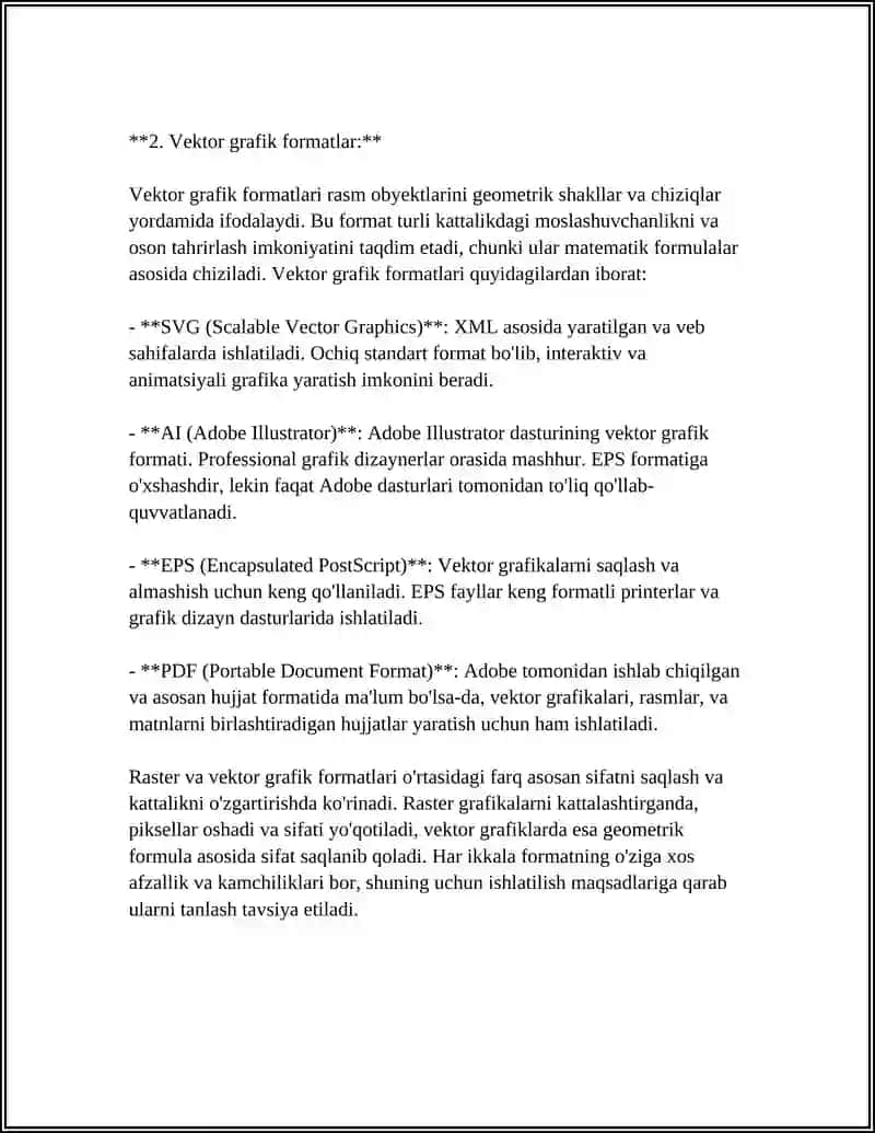GRAFIK FORMATLAR TURLARI 4