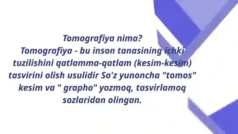 Kompyuter tomografiyasi va uni ishlashining fizik asoslari. Magnit-rezonans tomografyaning fizik asoslari. Pozitron-emission tomografiya 4