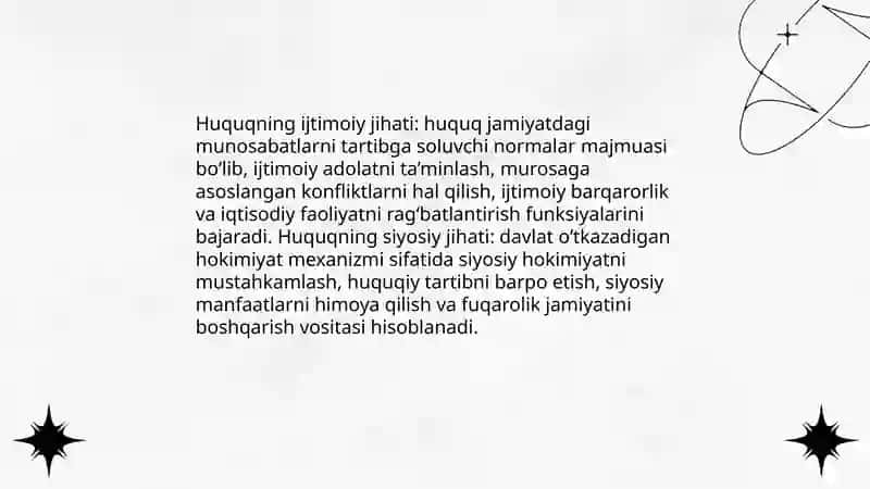 Huquq tushunchasi va uning mohiyati va huquq prinsiplari 4