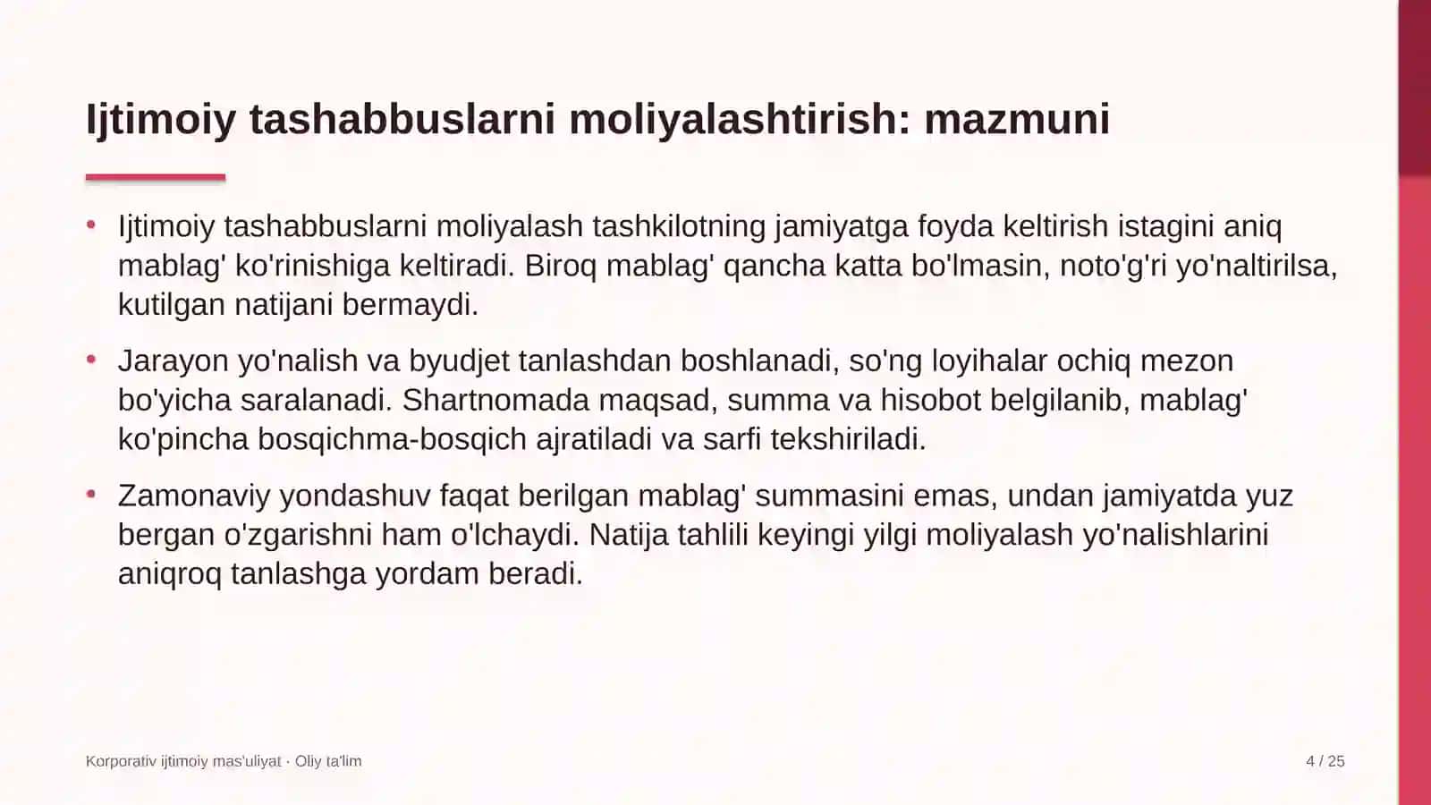 paxta to'qimachilik klasterlarida ijtimoiy ahamiyatga ega tashabbuslarni moliyalashtirish 9079 4
