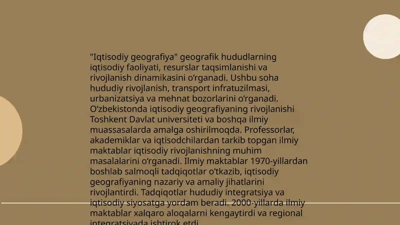 Iqtisodiy geografiyada shakllangan ilmiy maktablarni tadqiq qilish 4