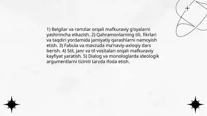 Adabiyot va mafkura mavzusida taqdimot tayyorlash 4