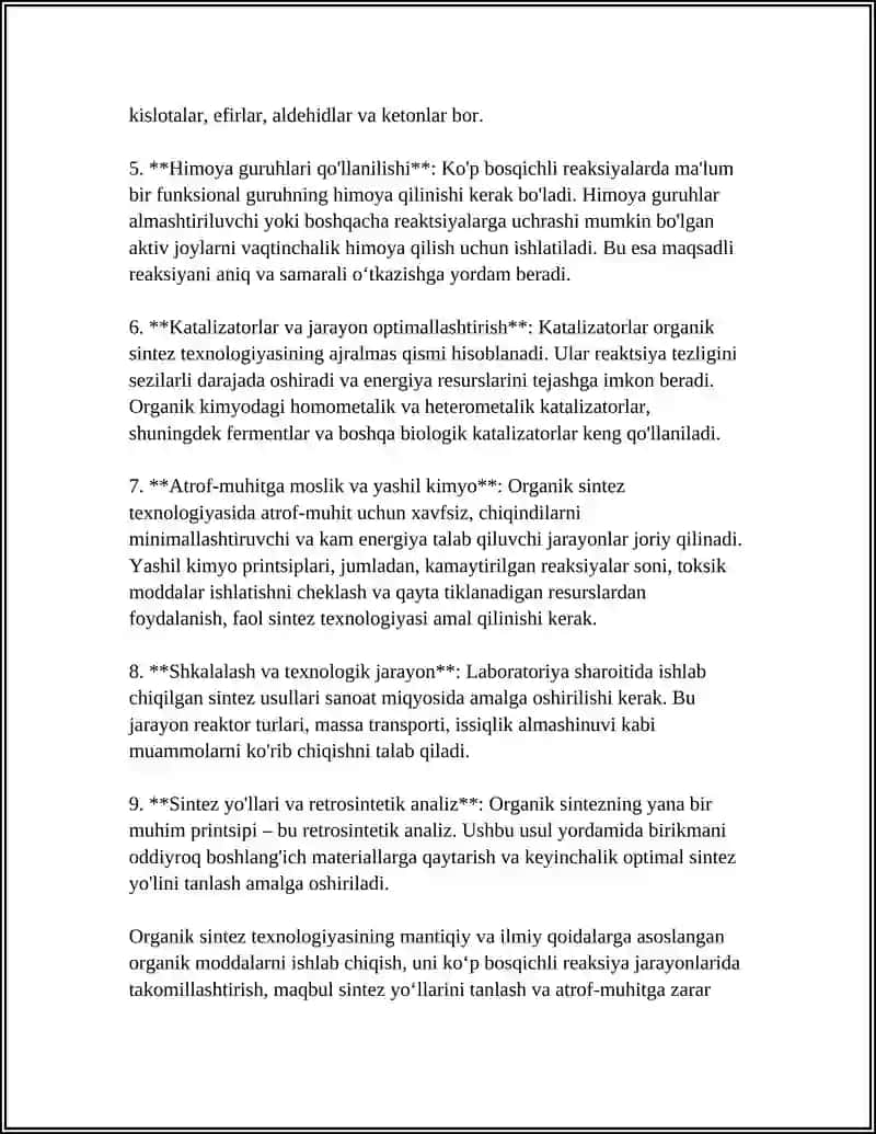 ORGANIK SENTIZ TEXNOLOGIYASI 4
