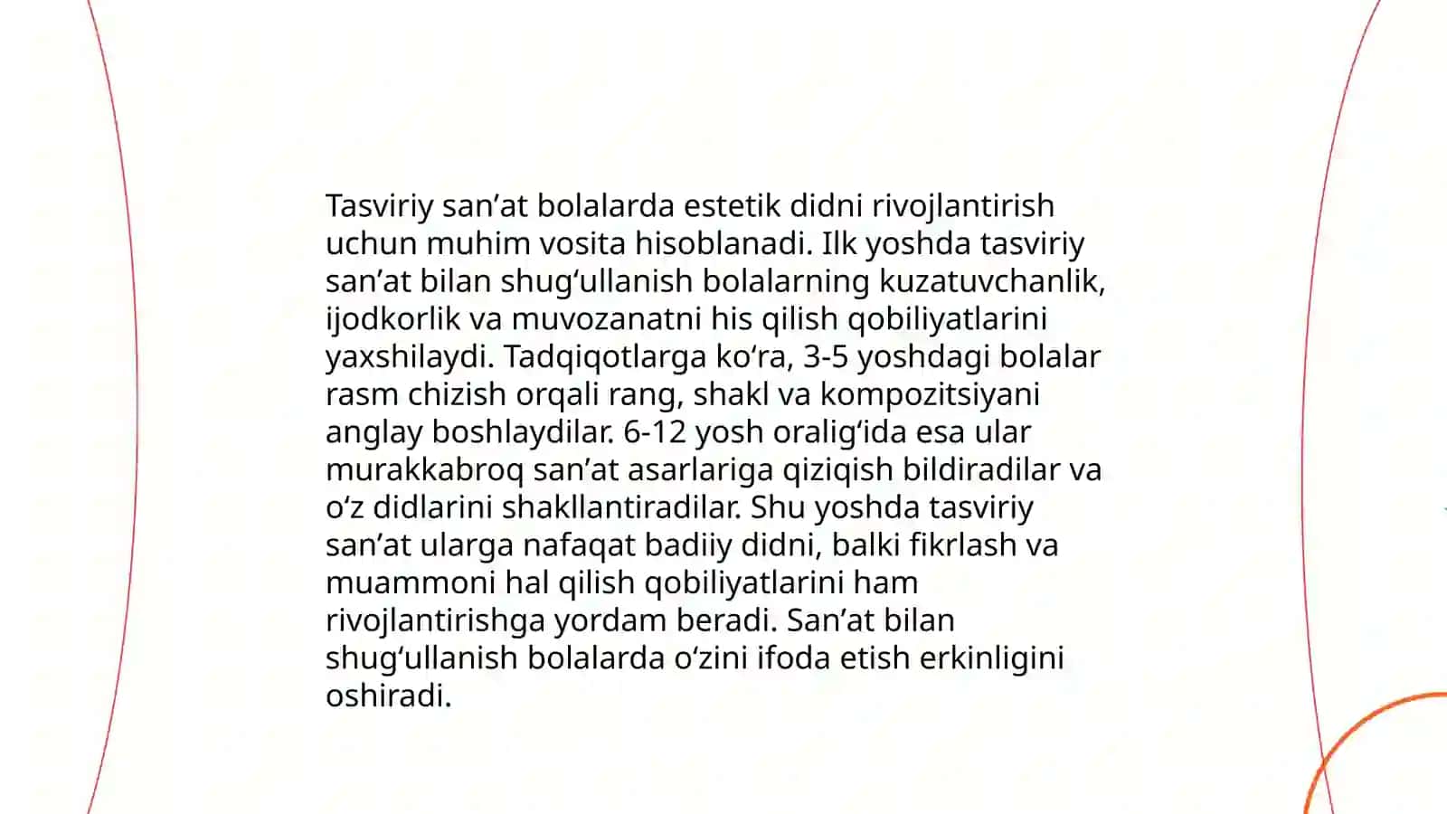 Boshlangʻich sinfda tasviriy sanʼat oʼqitish maqsadlari va vazifalari 4
