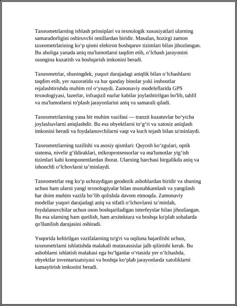 TAXEOMETRLAR XARAKTERISTIKASI 4