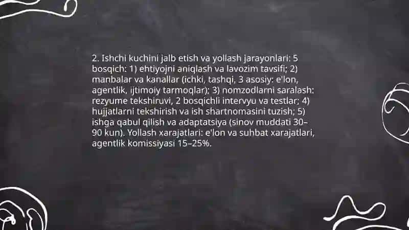 Mehnat Resurslaridan Foydalanish 4