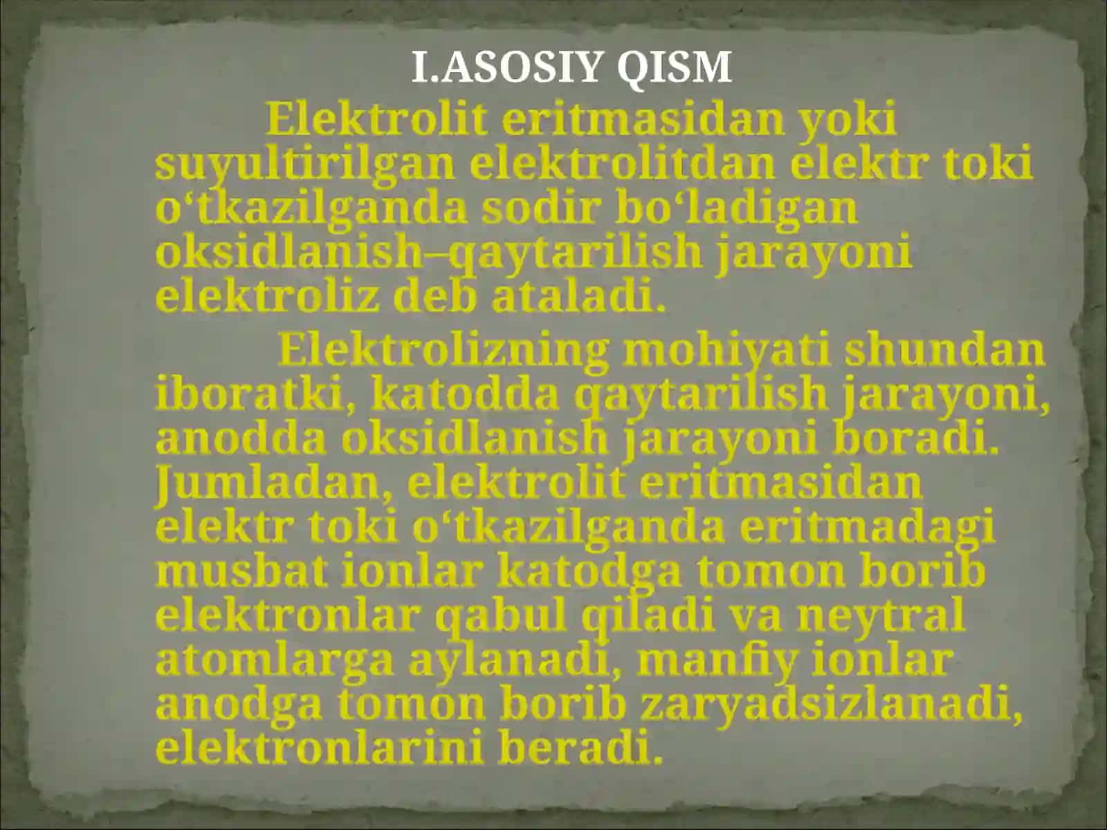 Elektroliz va uning turlari. 4