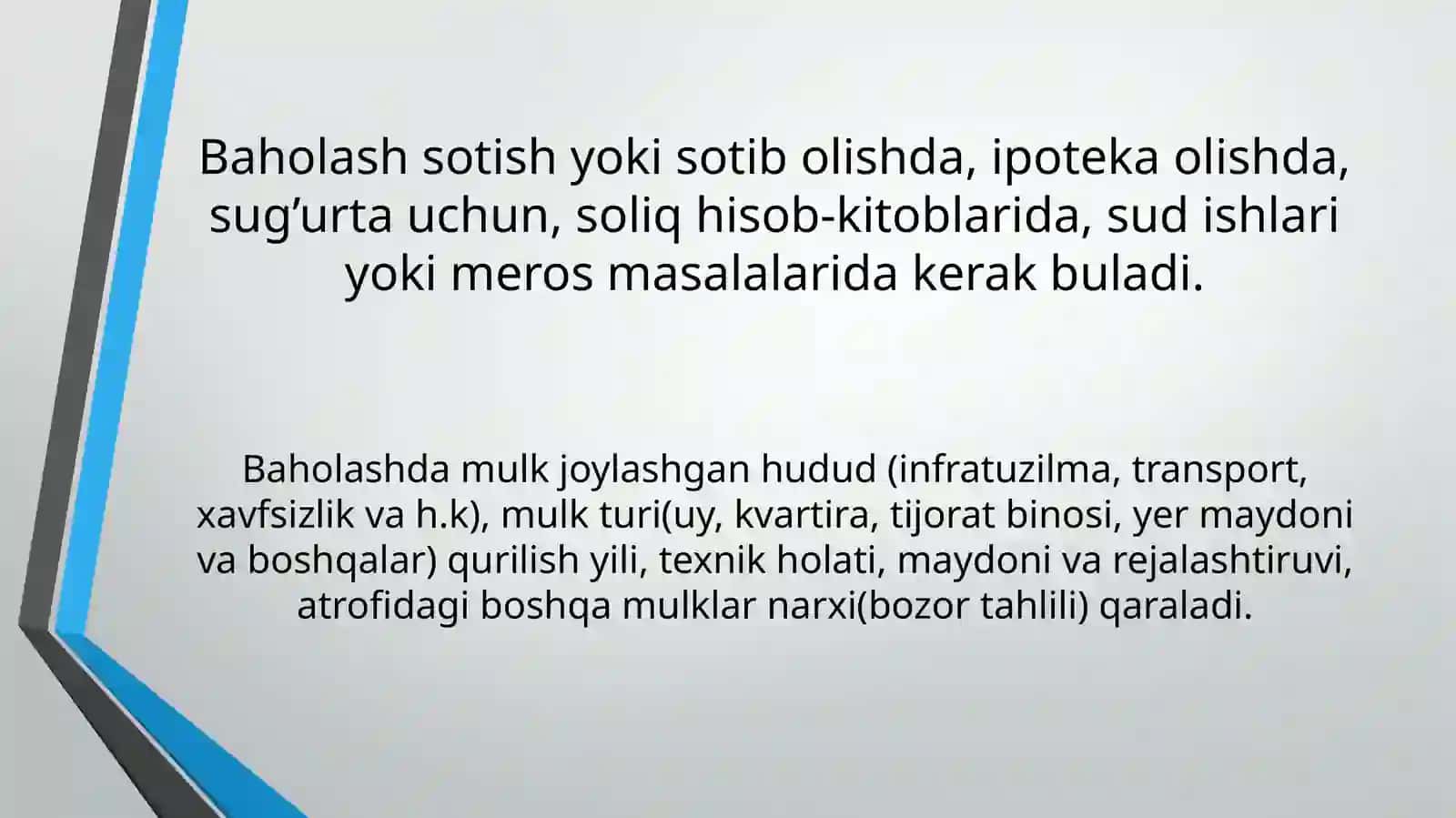 Koʻchmas Mulk Baholash: Asosiy Tushunchalar va Tamoyillar 4