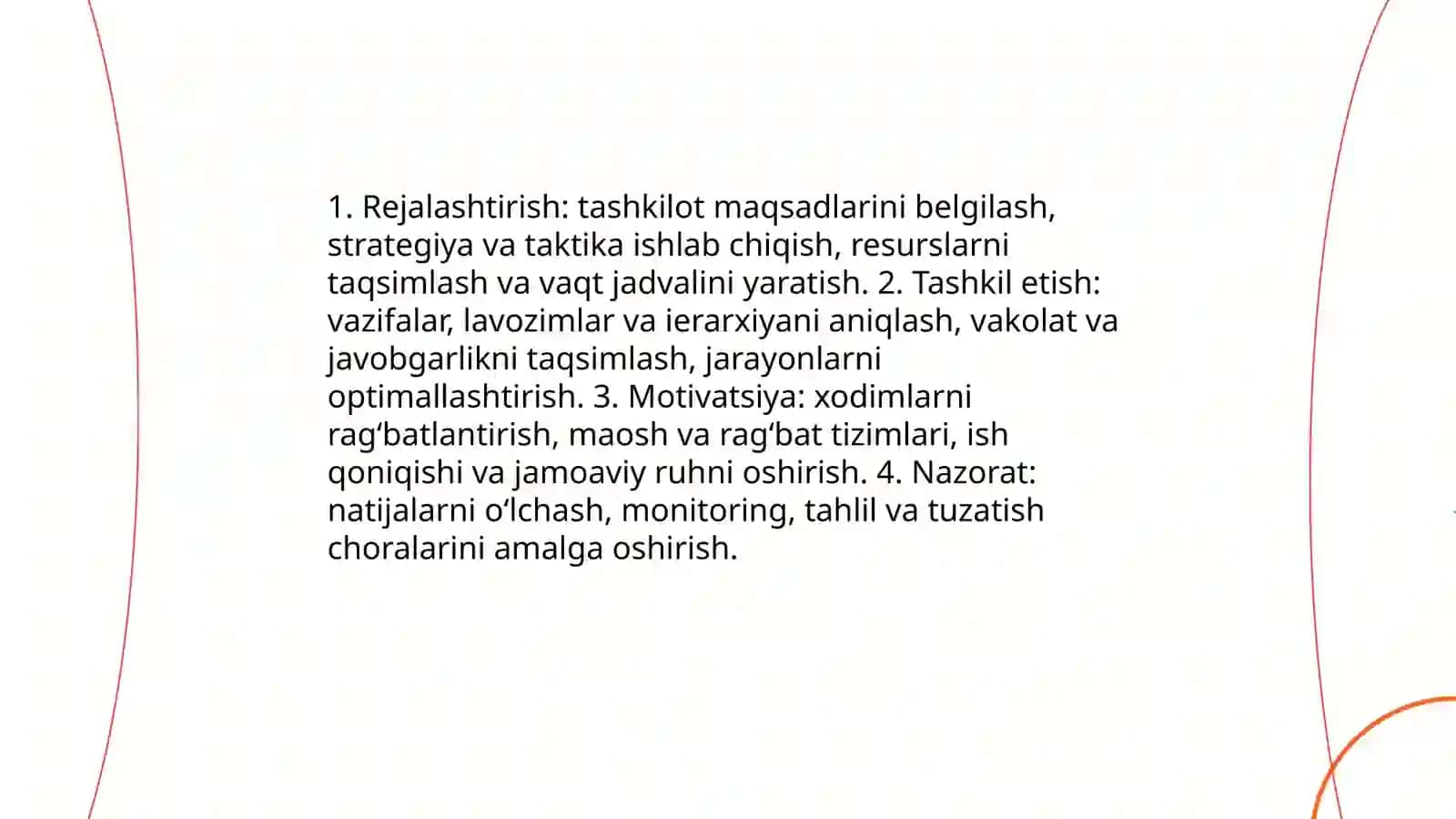 Tashkilotlar tuzilishi va boshqaruv tizimlari 4