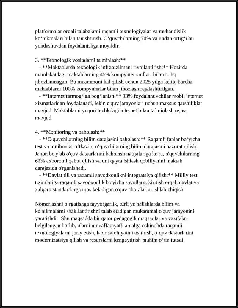 NOMERLASHNI OʻRGATISHGA TAYYORGARLIK. SON VA SANOQ TUSHUNCHASINI SHAKLLANTIRISH BOSQICHLARI 4