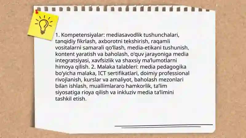 Pedagogik talim tizimida mediasavodxonlik va axborot madaniyati 4