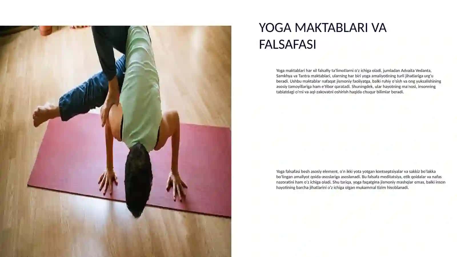YOGANING XILMA XILLIGI VA UYUSHGAN NUQTALARI 4