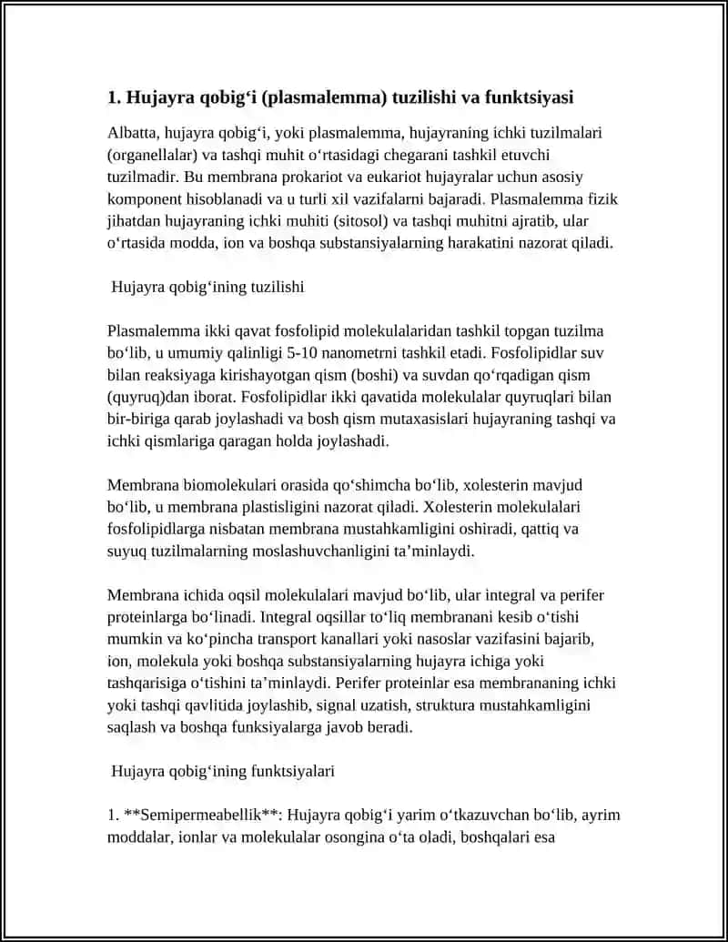Mavzu: HUJAYRA TUZILISHI.HUJAYRA NAZARIYASI. HAYVON VA ODAM XROMOSOMALARNING MORFOFUNSIANAL XARAKTERISTIKASI 4