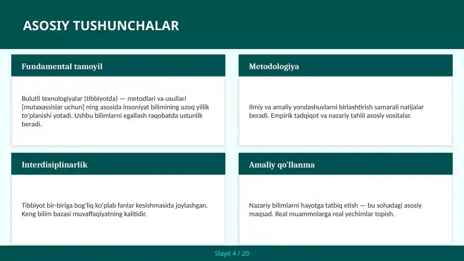 BULUTLI TEXNOLOGIYALAR (TIBBIYOTDA) — METODLARI VA USULLARI [MUTAXASSISLAR UCHUN] 4