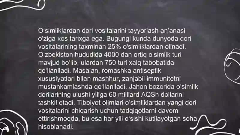 Shifobaxsh oʻtlar va ularning farmakologik xususiyatlari 4