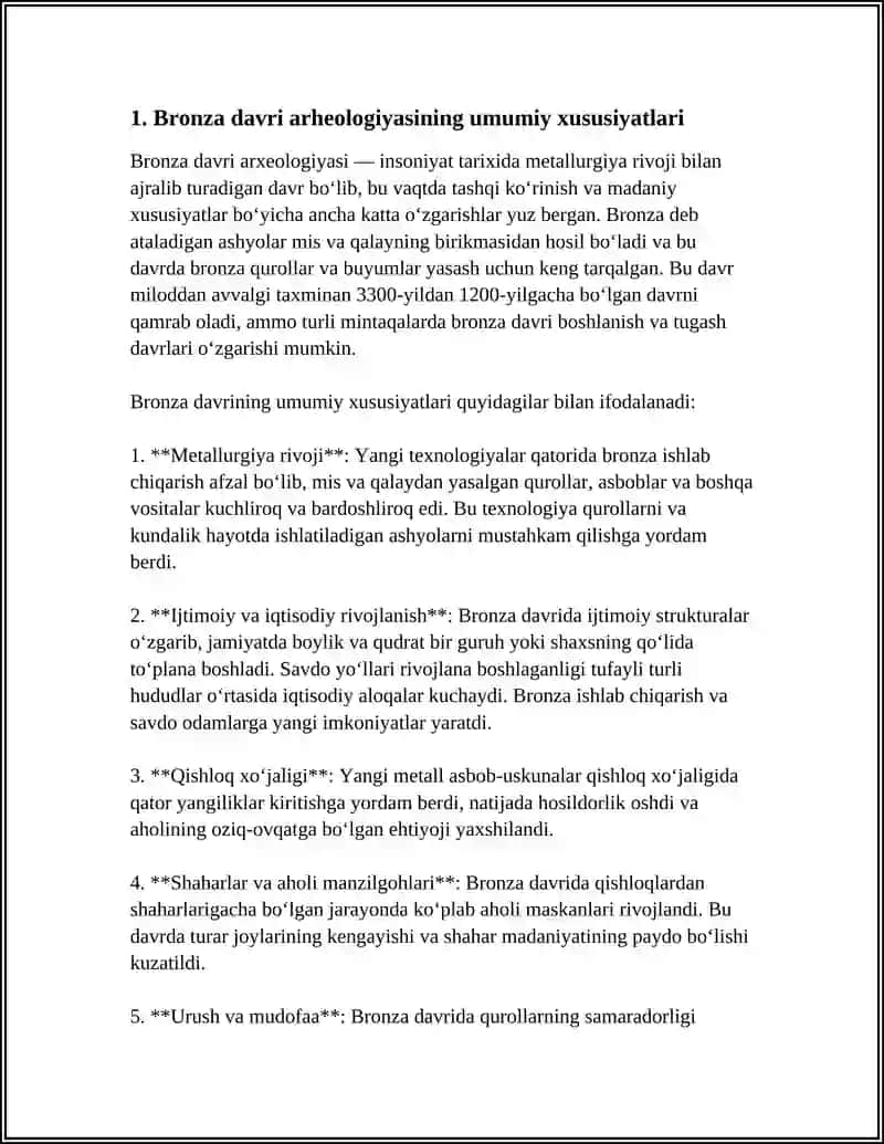 BRONZA DAVRI ARHEOLOGIYASI 4