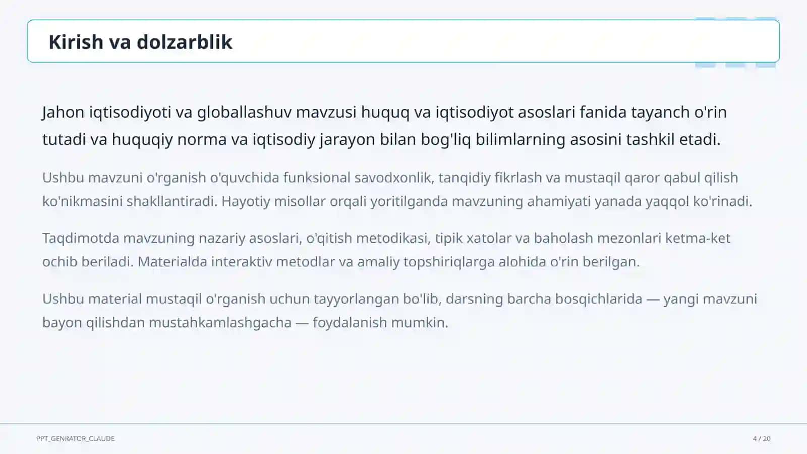 Huquq va iqtisodiyot asoslari (9-11) 4