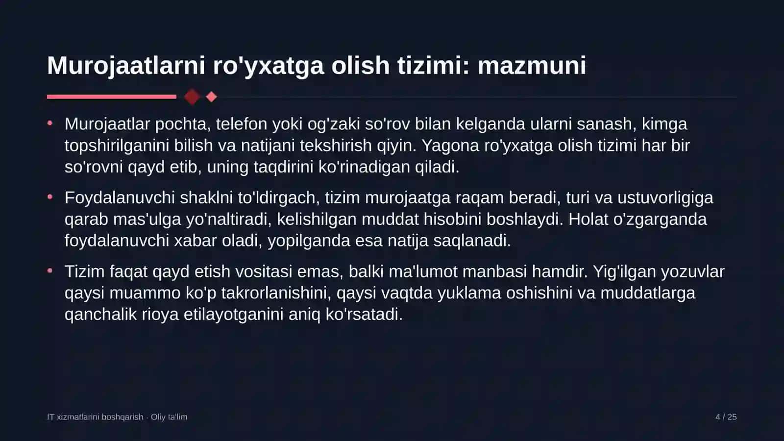 sud ekspertizasi muassasalarida murojaatlarni ro'yxatga olish tizimini joriy etish 9997 4