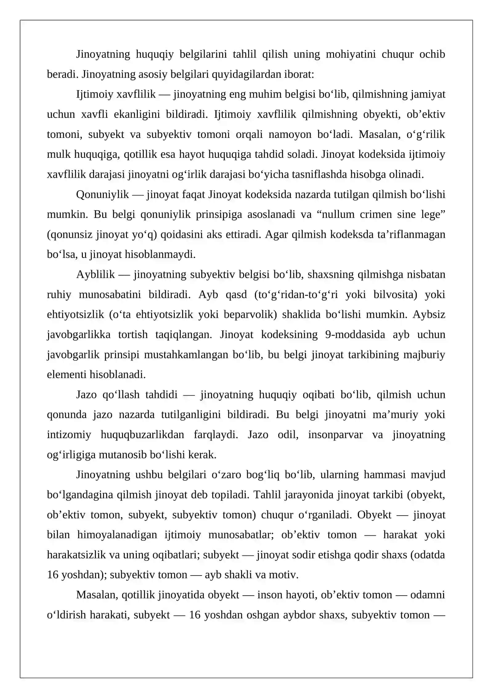 Jinoiy javobgarlik va uning asoslari 4