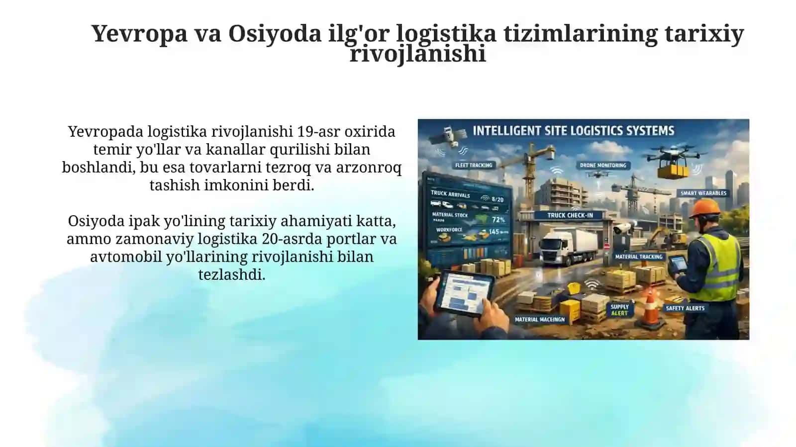 Yevropa va Osiyodagi ilg’or transport logistika tizimlari tajribasi 4
