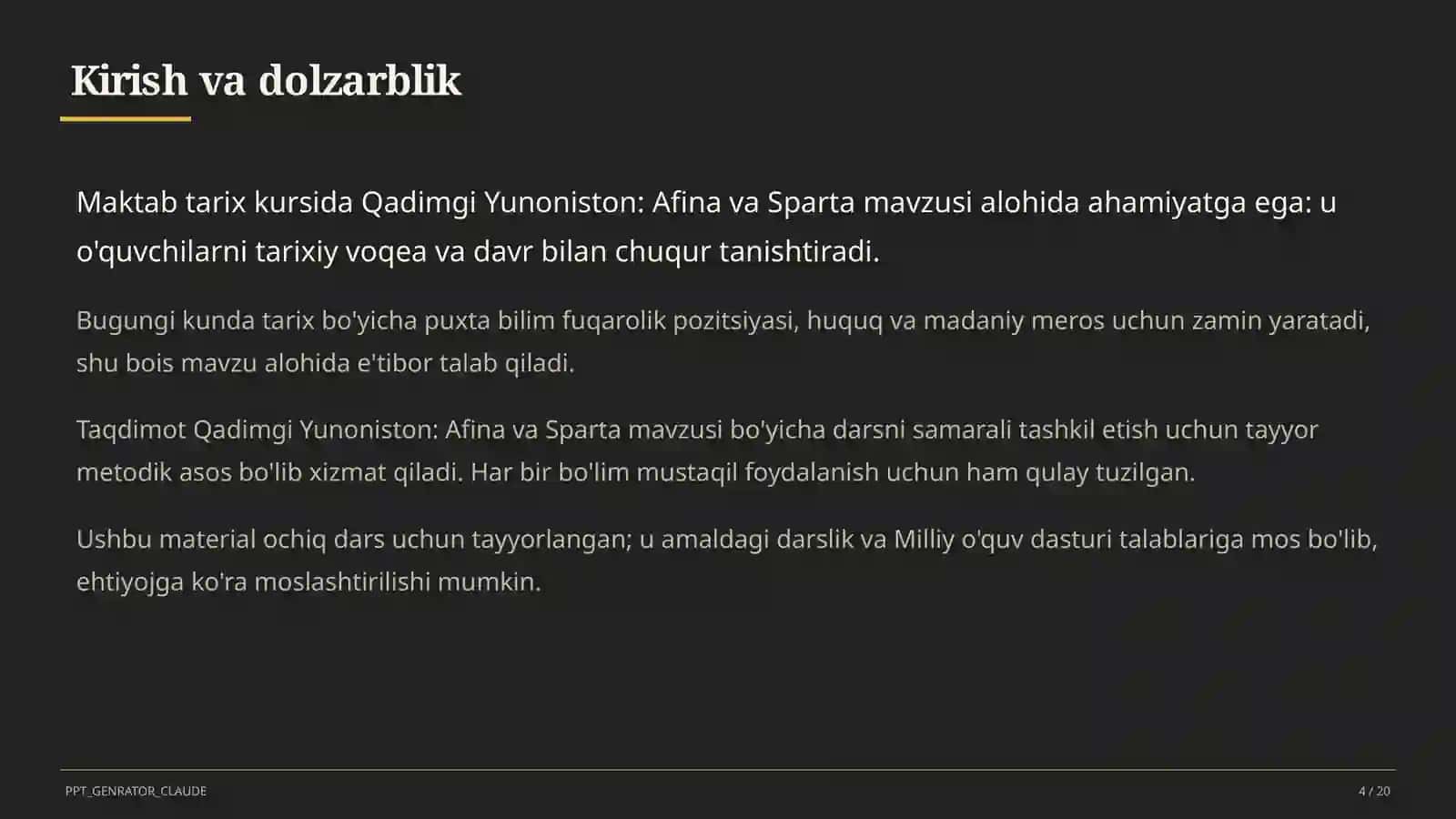 Qadimgi Yunoniston: Afina va Sparta (6-sinf) 4