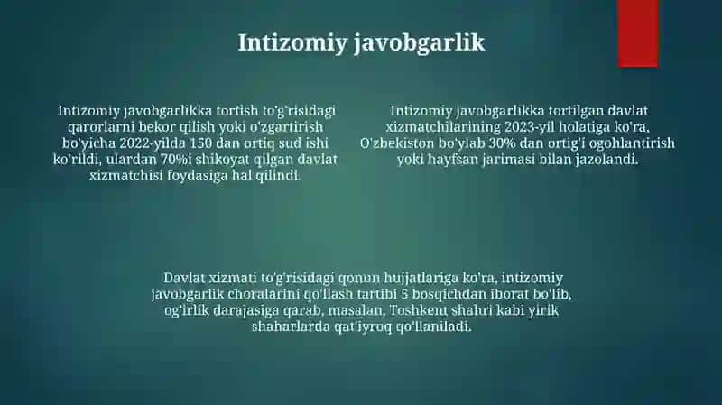 Davlat xizmatchilarining huquqiy maqomi 4