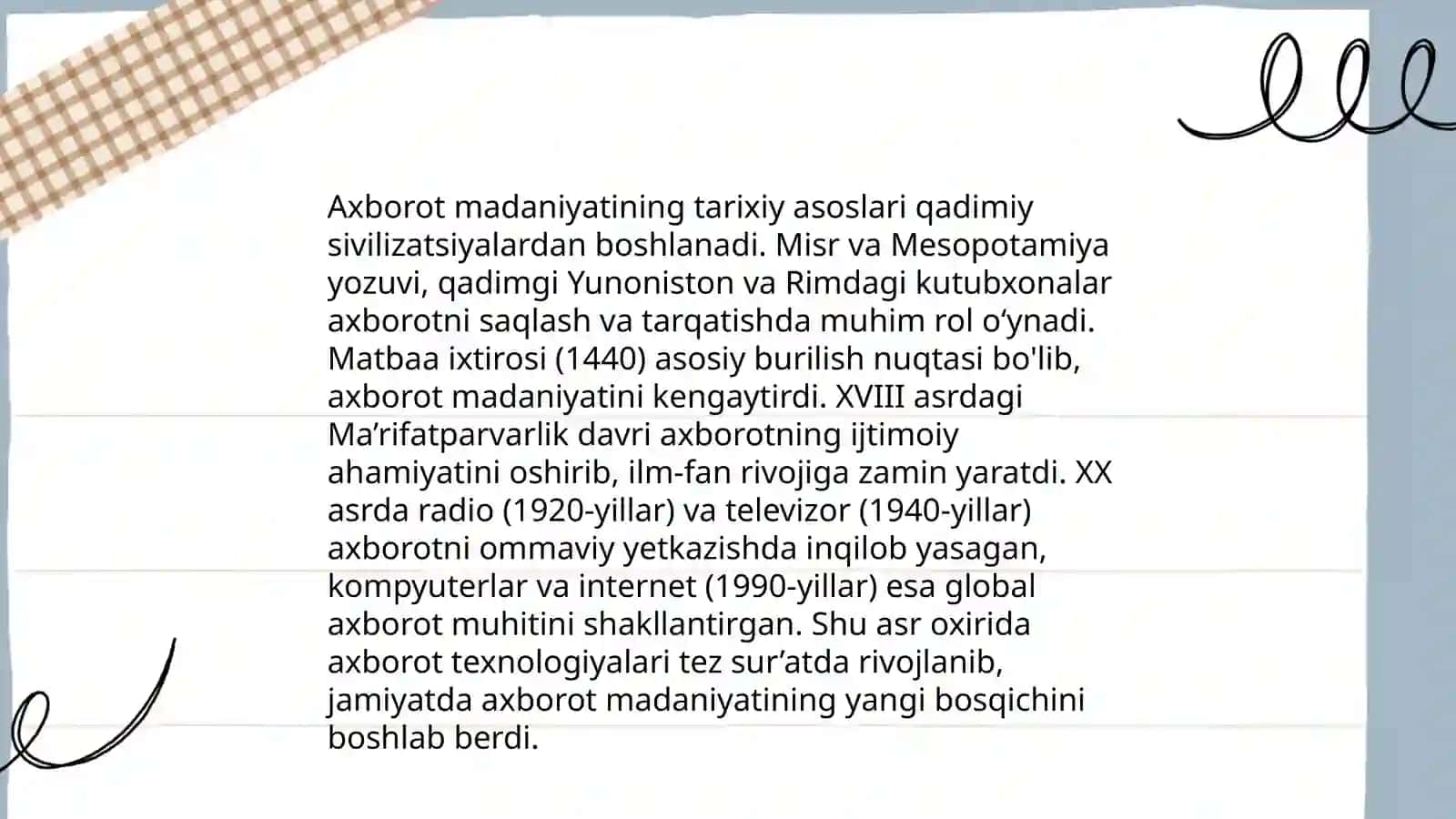 Oʻquvchilarning axborot isteʼmoli madaniyatini shakllantirish metodlari 4