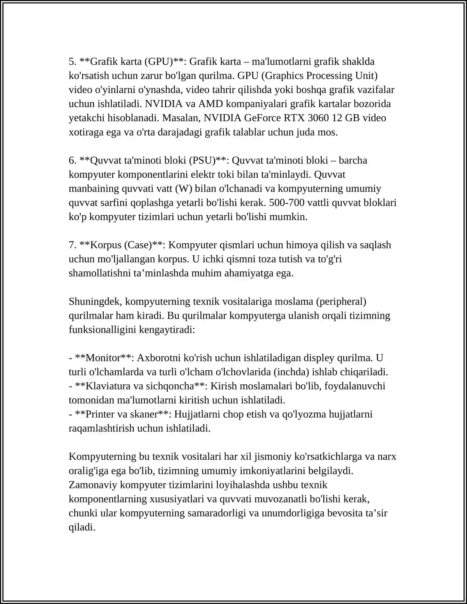 YURIDIK KASBIY FAOLIYATDA KOMPYUTERNING TEXNIK TAMINOTI 4
