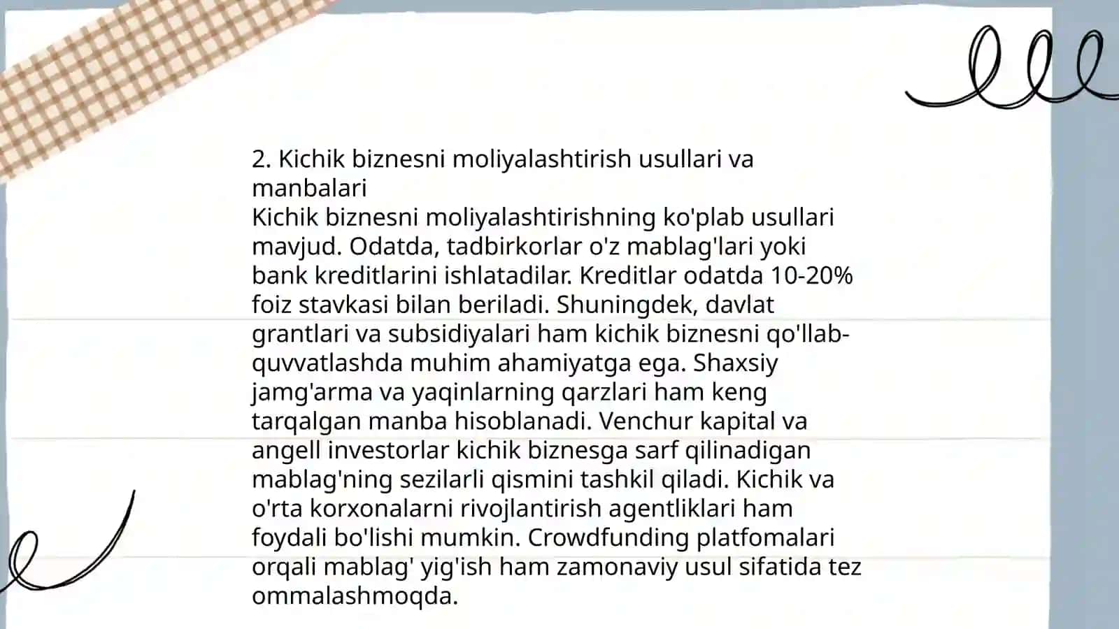 Agrosanoat majmuasida kichik biznes va xususiy tadbirkorlikni rivojlantirish masalalari 4