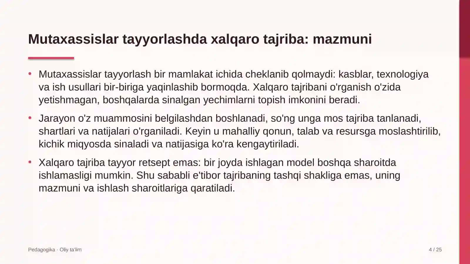 Keytering xizmatida mutaxassislar tayyorlashda xalqaro tajriba 4