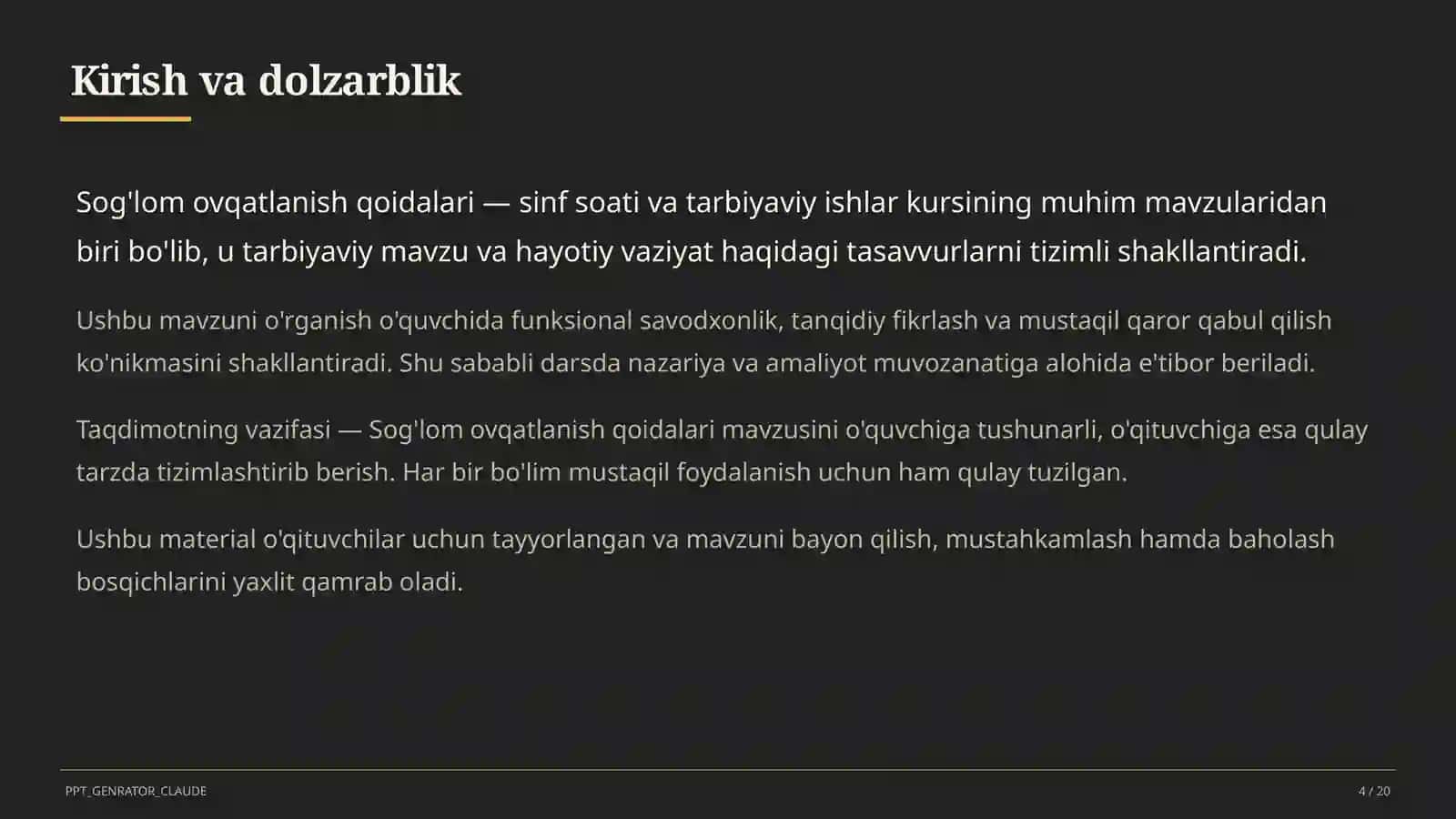 Sog'lom ovqatlanish qoidalari 4