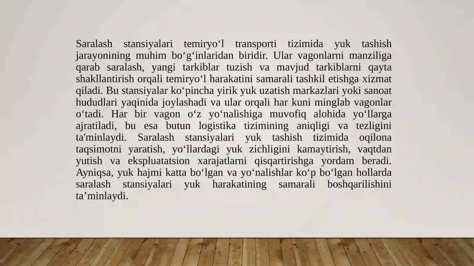 Saralash  stansiyalarining  vazifalari  va  undagi  qurilmalar 4
