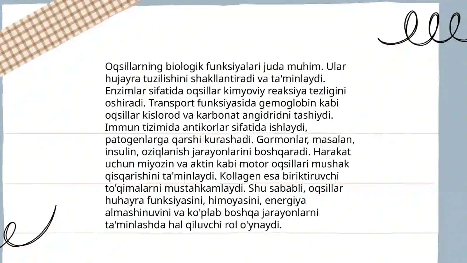 Oqsillar olish va usullarni turli xil sohalarda qõllanishi 4
