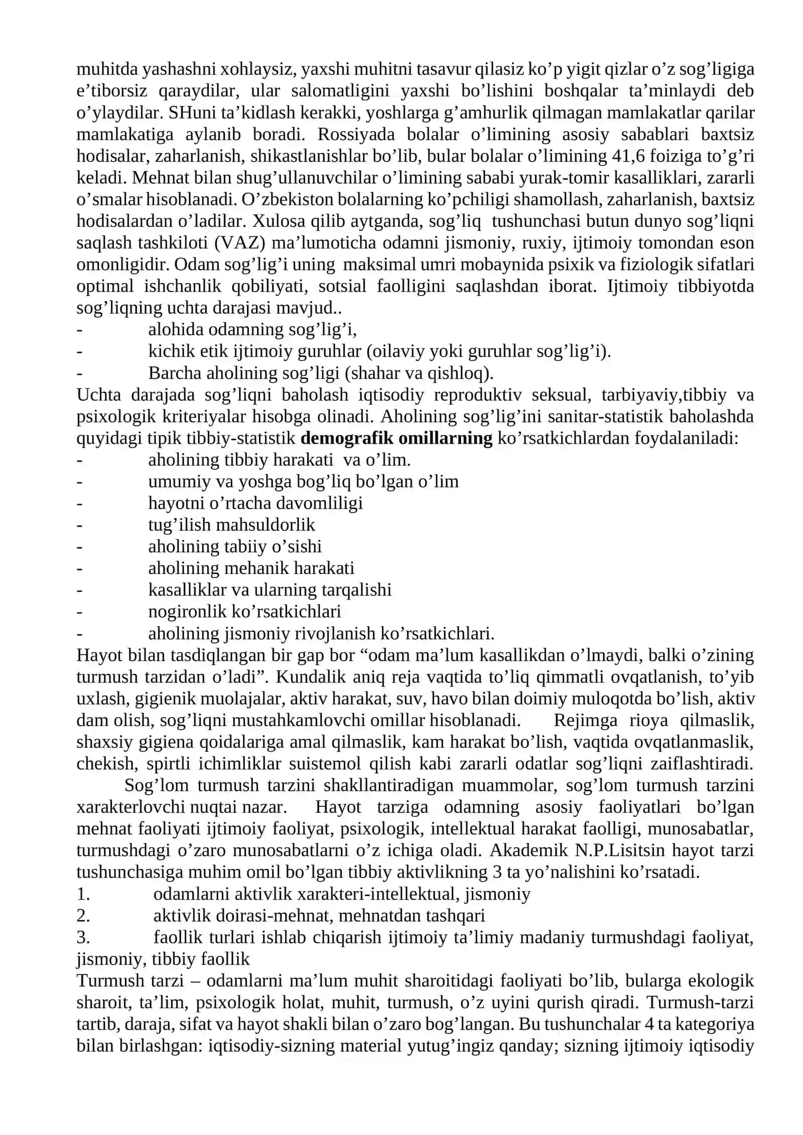 O’zbekiston aholisining salomatlik holati 4