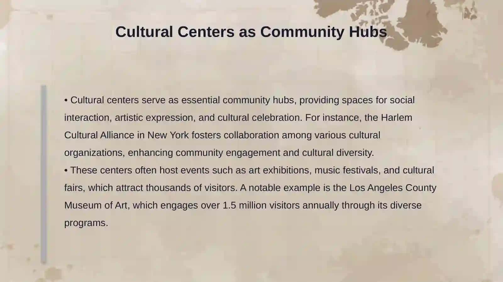 EXPLORING THE ROLE OF CULTURAL CENTERS 4