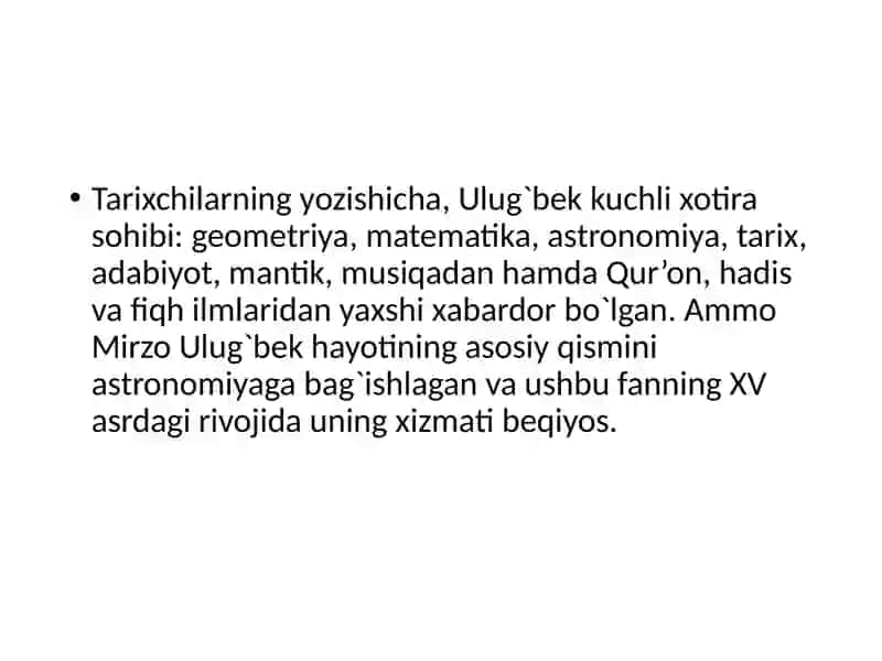 Mirzo Ulug’bekning geografiyafaniga qo’shgan hissasi 4