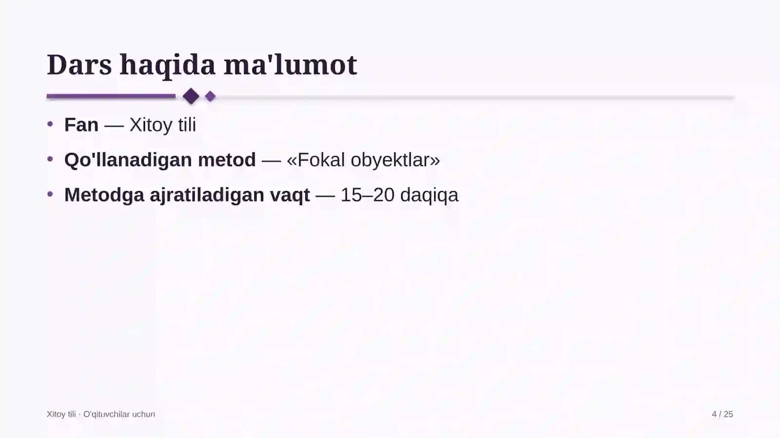 xitoy tili darslarida fokal obyektlar metodidan foydalanish 7917 4