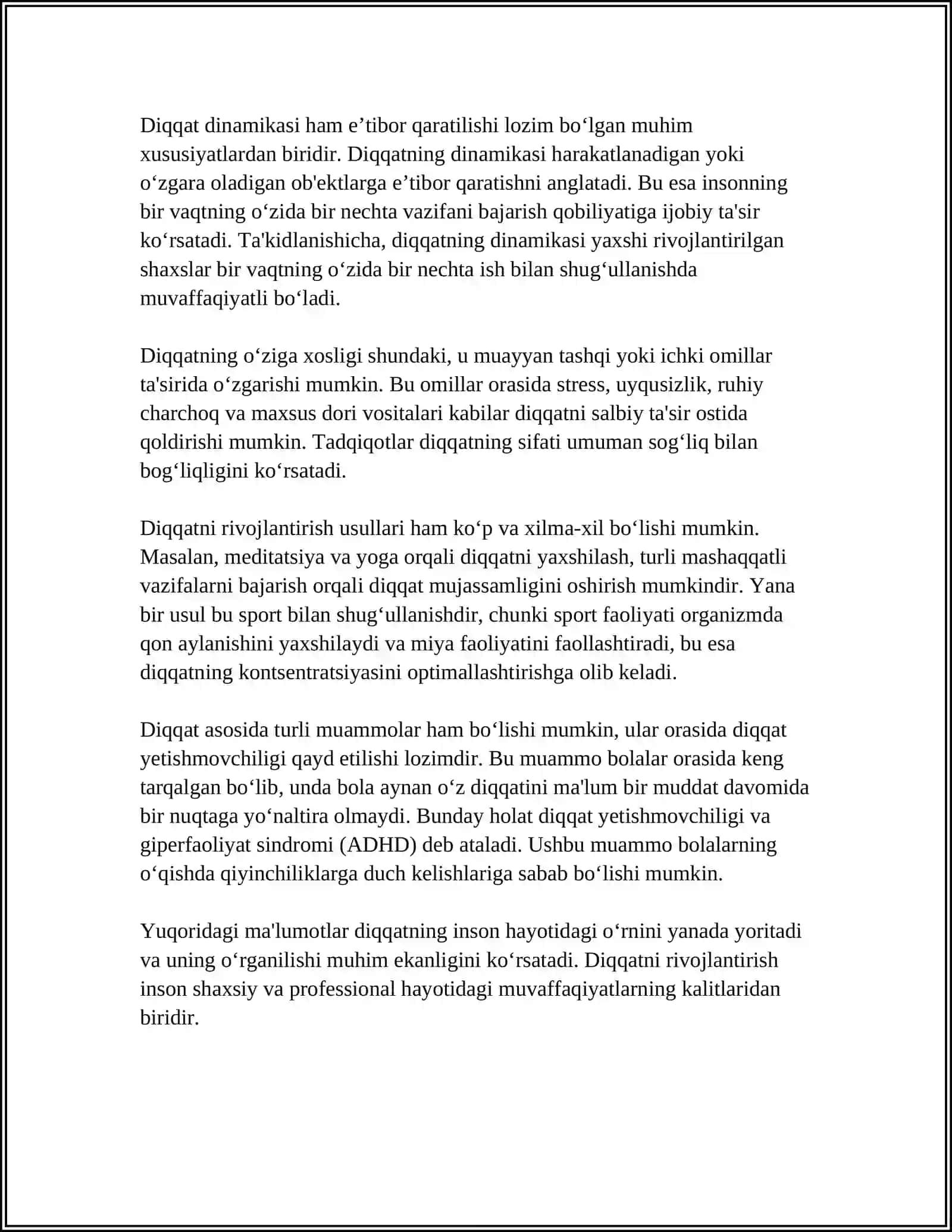 DIQQAT HAQIDA TUSHUNCHA VA UNING NERV-FIZIOLOGIK ASOSLARI 4