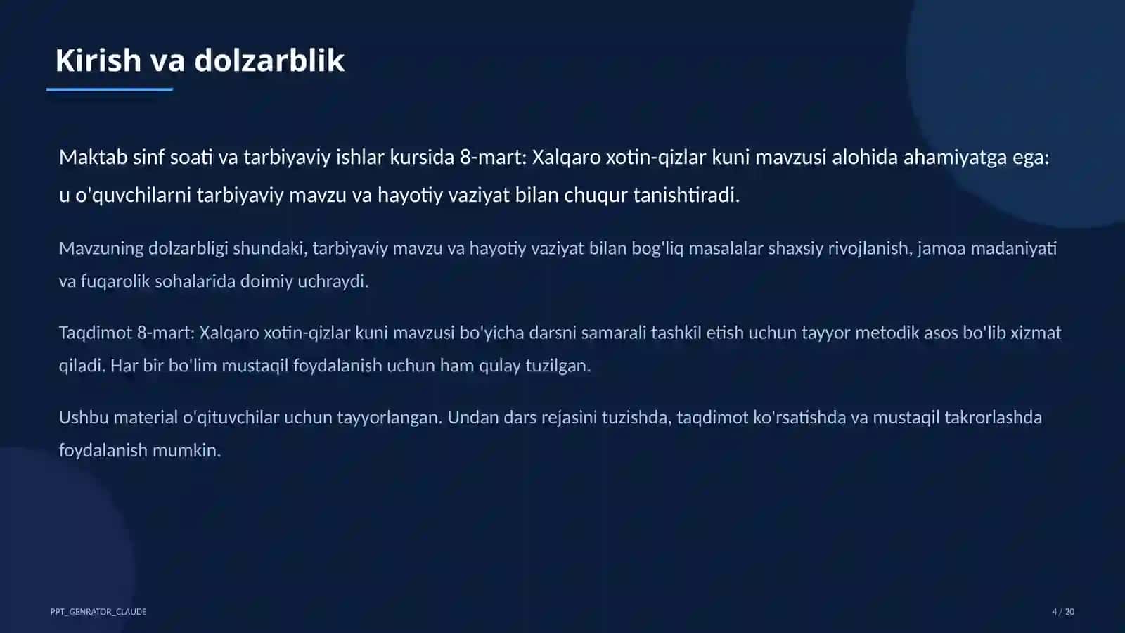 8-mart: Xalqaro xotin-qizlar kuni 4